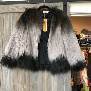 Faux fur jacket